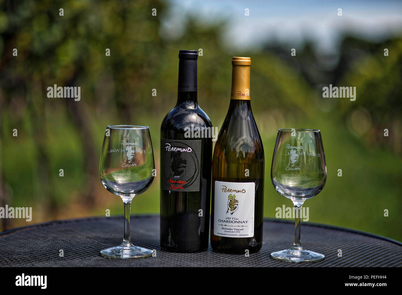 États-unis : 14 août 2018 : Pearmund Cellars est situé dans le magnifique pied de Fauquier Comté de l'Est, VA, à proximité du Nord canadien Banque D'Images