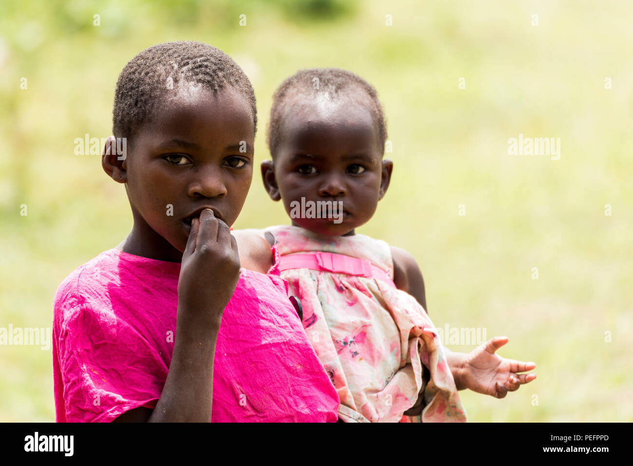 Les enfants de l'Ouganda Banque D'Images
