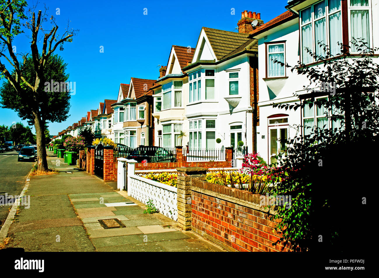 Propertys semi-détachée, Catford, arrondissement de Lewisham, Londres, Angleterre Banque D'Images
