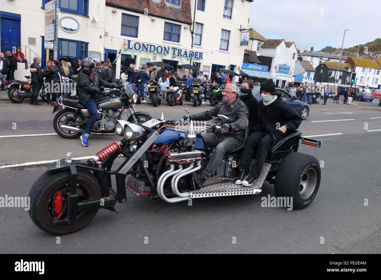 Journée annuelle de vélo peut fonctionner, 1 mai 2017, Hastings, East Sussex Royaume Uni Banque D'Images