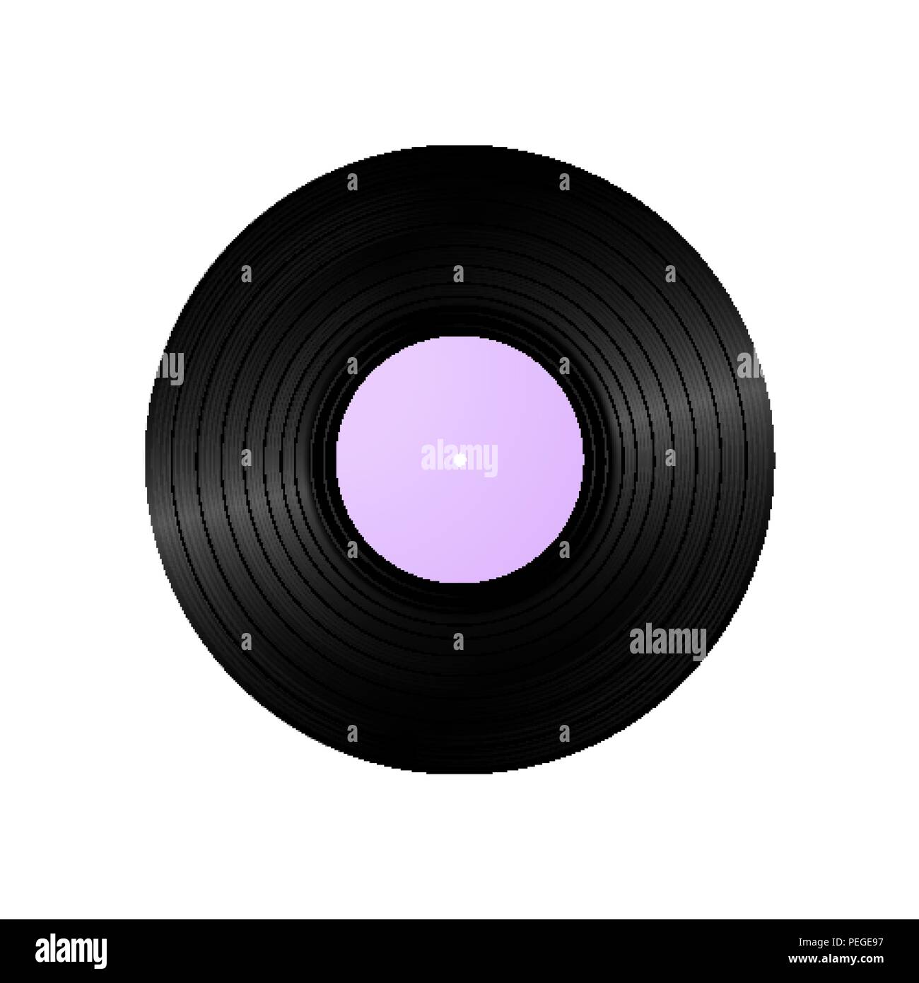 Disque vinyle rétro arrière-plan. Vintage des années 80, illustration de la musique Illustration de Vecteur