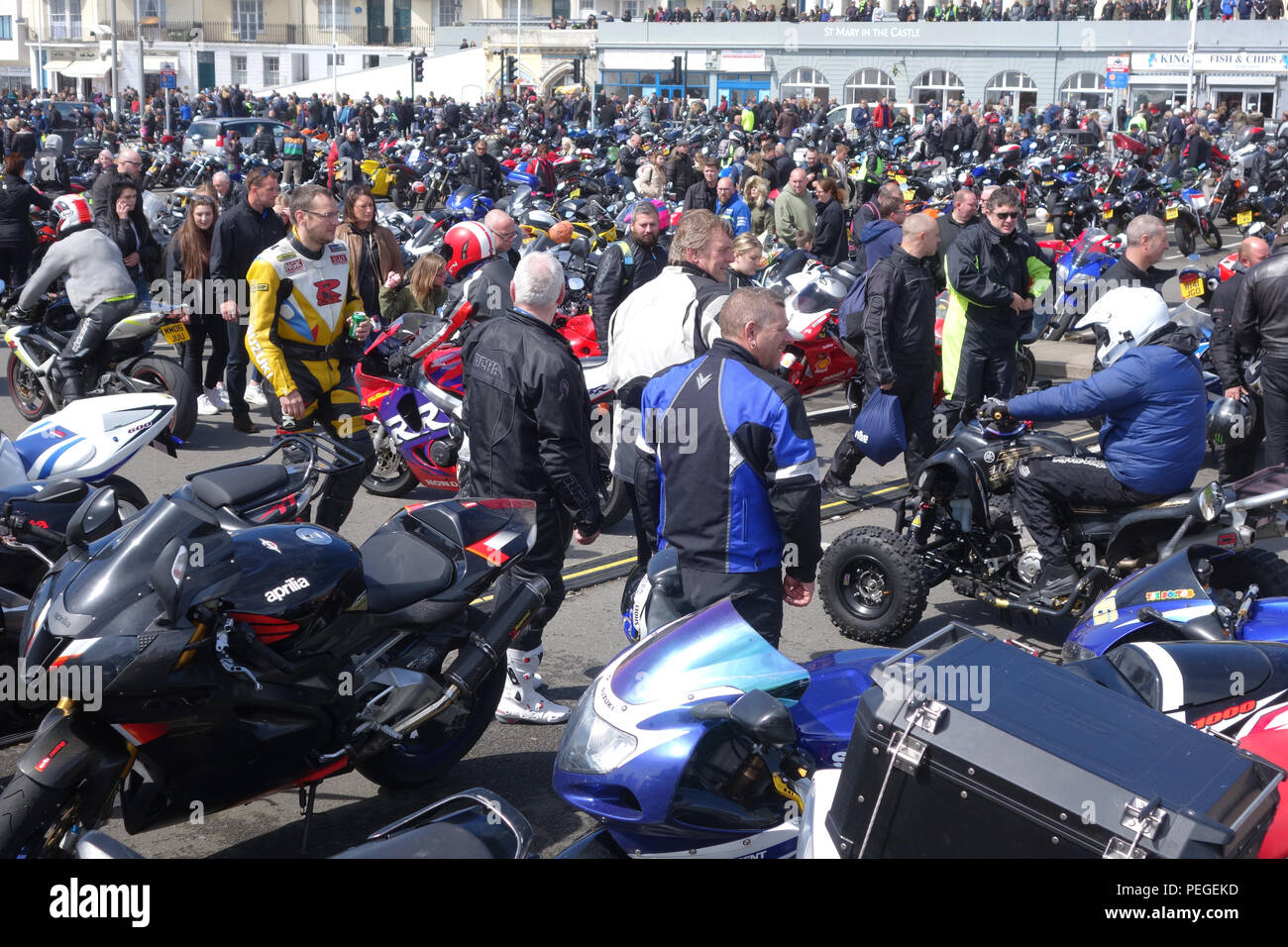 Journée annuelle de vélo peut fonctionner, 1 mai 2017, Hastings, East Sussex Royaume Uni Banque D'Images