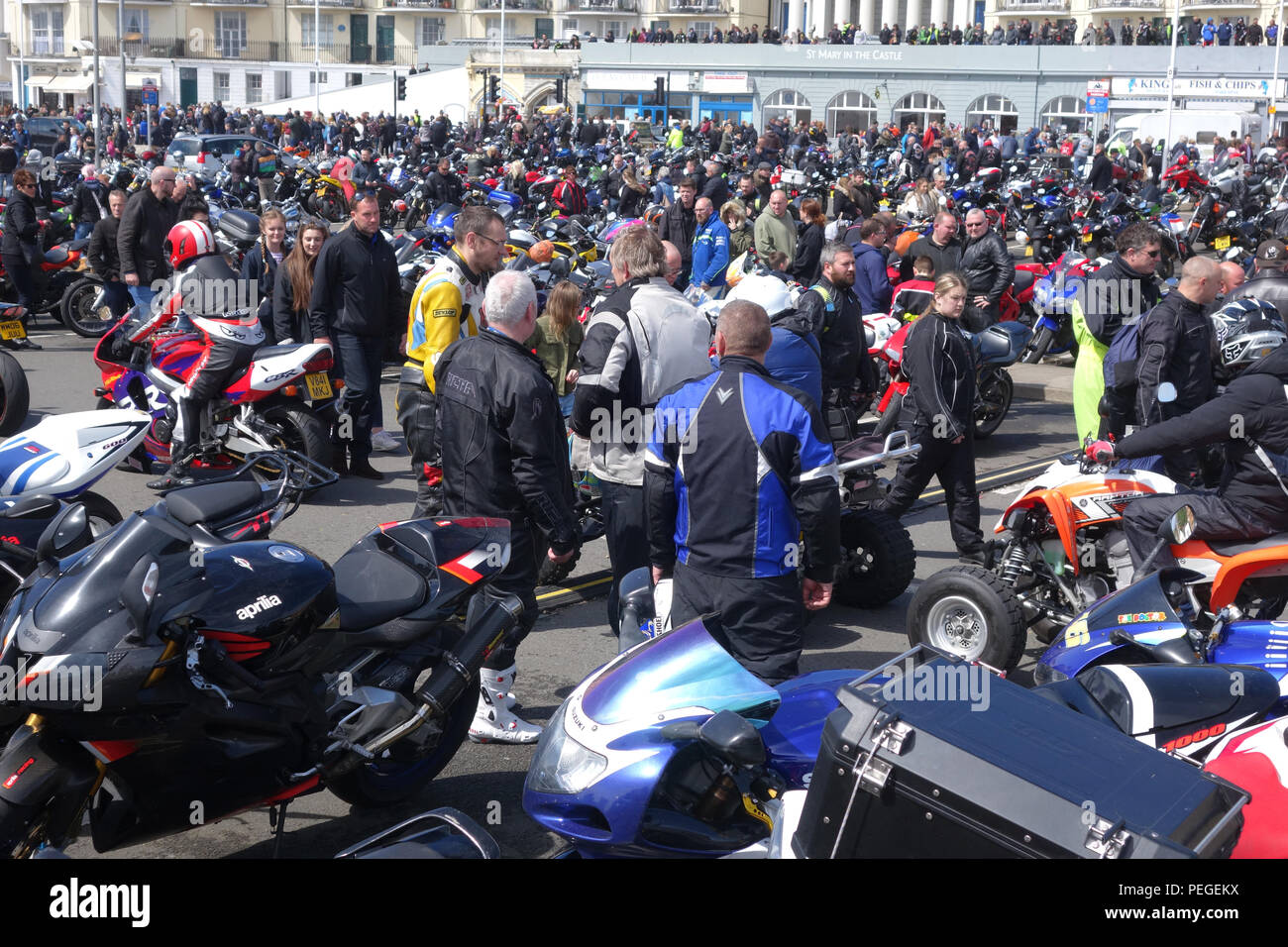 Journée annuelle de vélo peut fonctionner, 1 mai 2017, Hastings, East Sussex Royaume Uni Banque D'Images