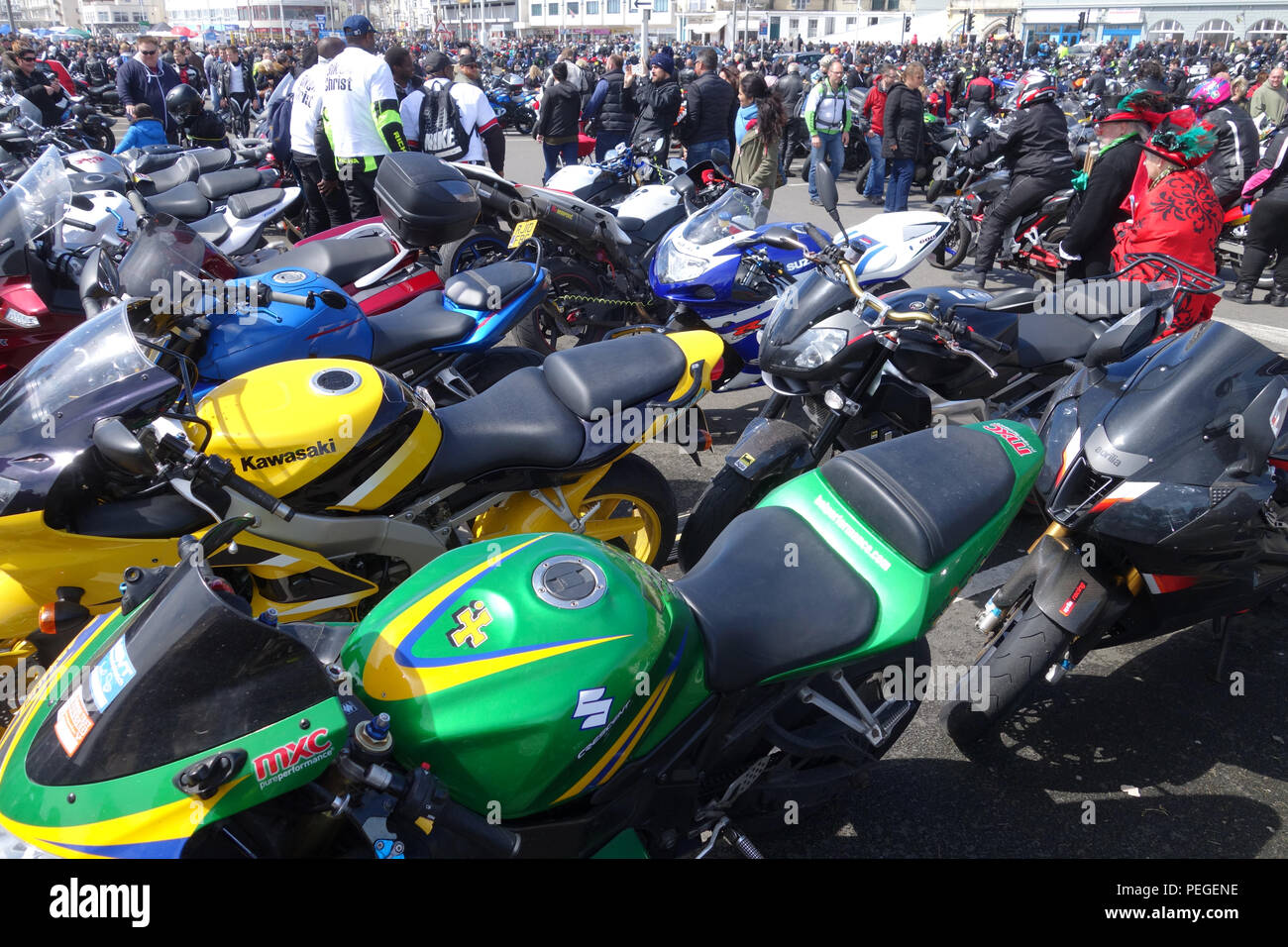 Journée annuelle de vélo peut fonctionner, 1 mai 2017, Hastings, East Sussex Royaume Uni Banque D'Images