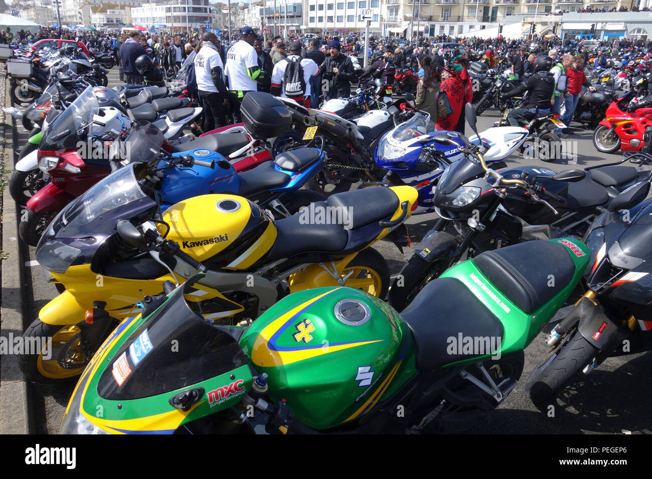 Journée annuelle de vélo peut fonctionner, 1 mai 2017, Hastings, East Sussex Royaume Uni Banque D'Images