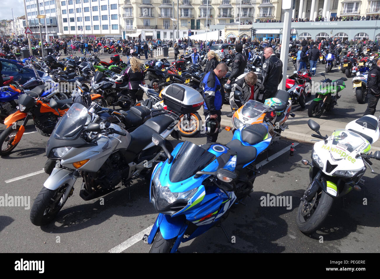 Journée annuelle de vélo peut fonctionner, 1 mai 2017, Hastings, East Sussex Royaume Uni Banque D'Images