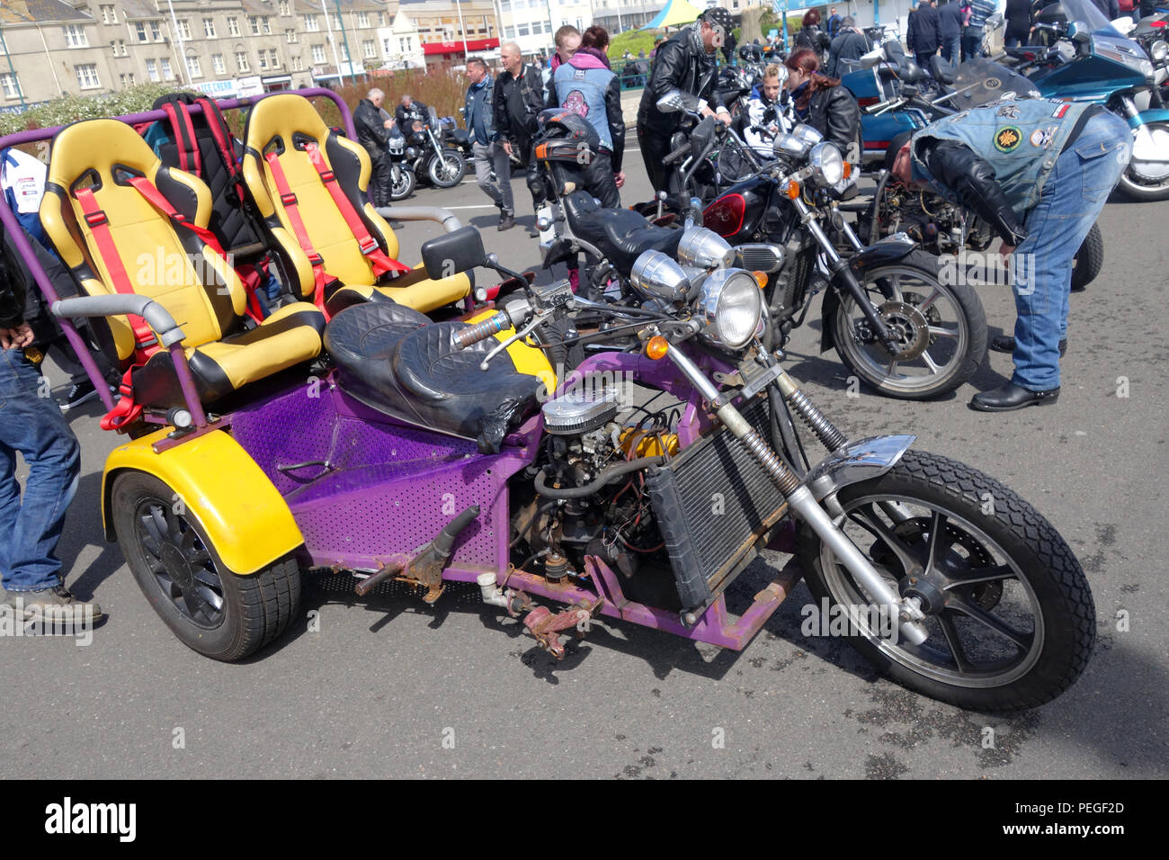 Journée annuelle de vélo peut fonctionner, 1 mai 2017, Hastings, East Sussex Royaume Uni Banque D'Images