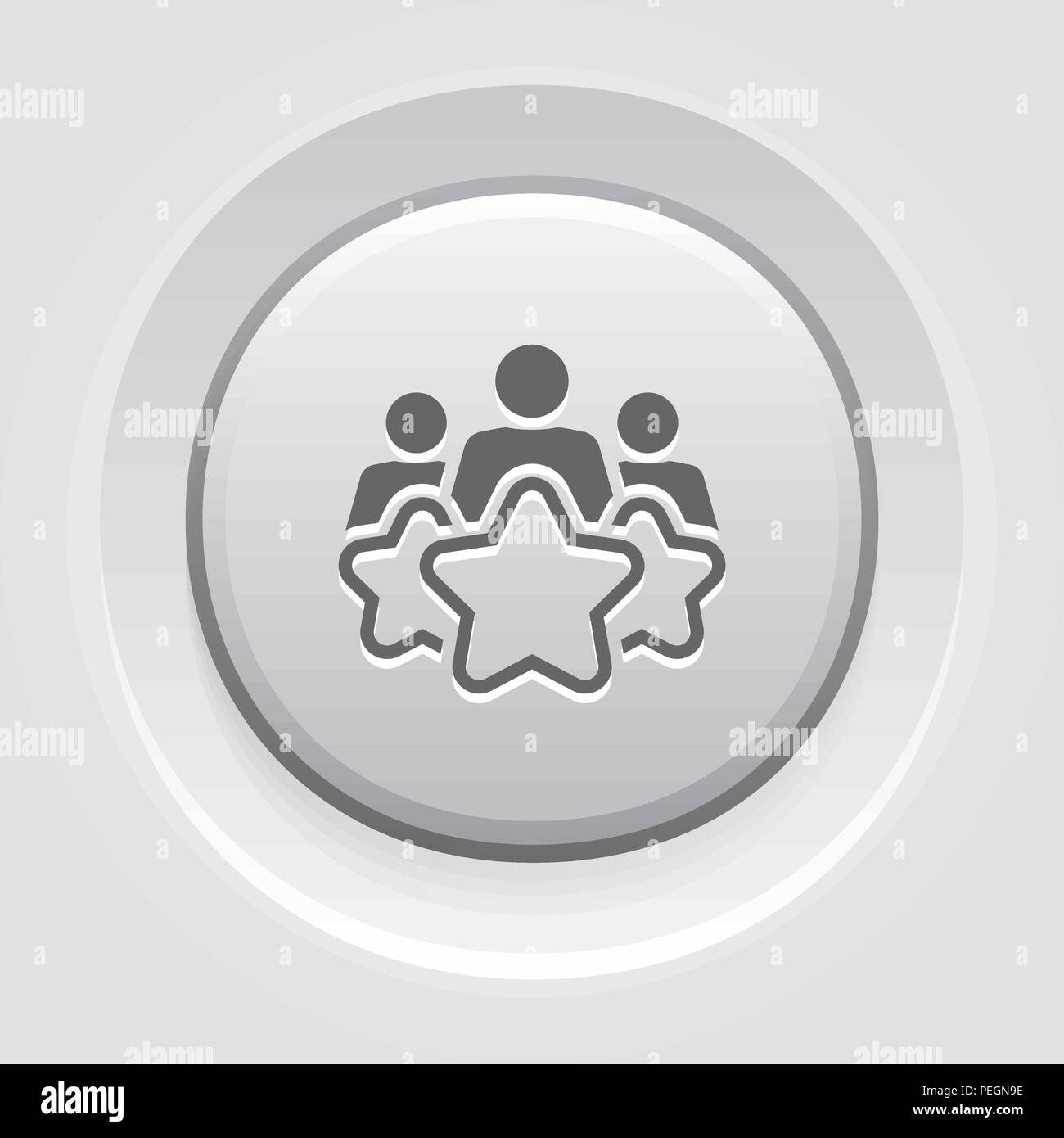 L'icône de la ligne de l'expérience client. Illustration de Vecteur