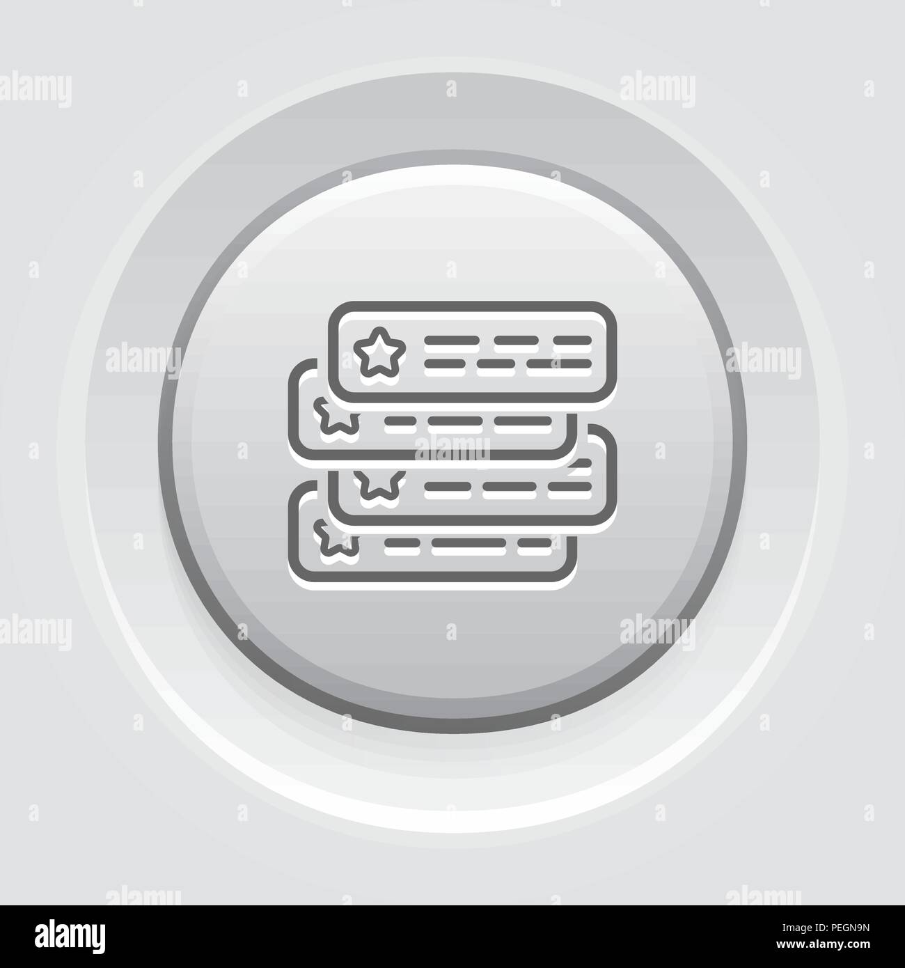 L'icône de la ligne de témoignages. Illustration de Vecteur