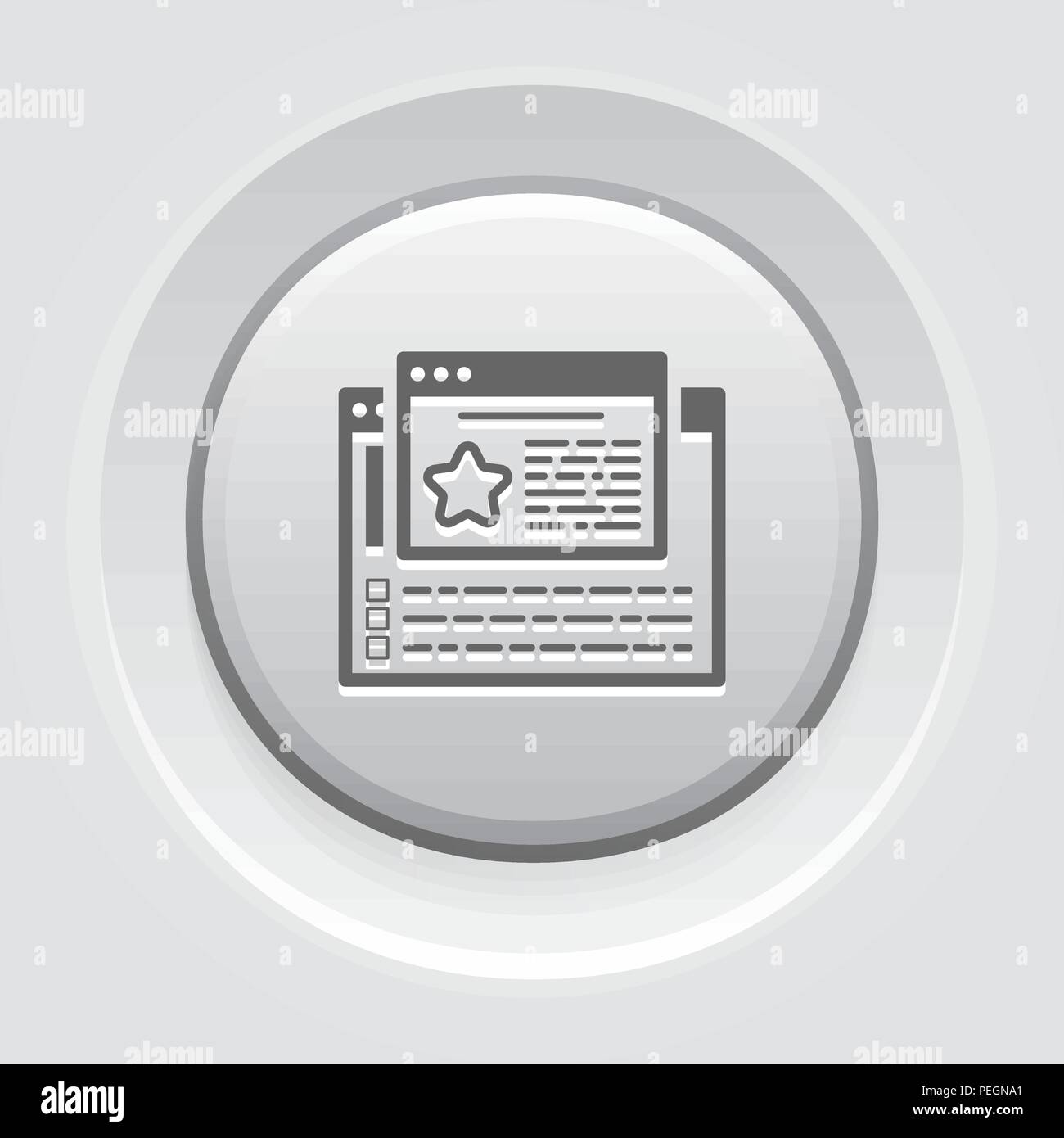 L'icône de la ligne de commentaires des clients. Illustration de Vecteur