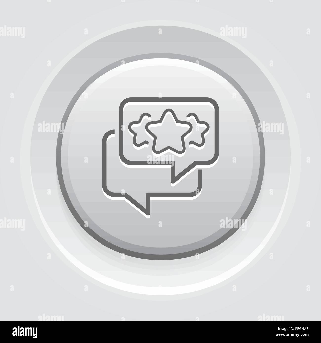 L'icône de la ligne de commentaires. Illustration de Vecteur