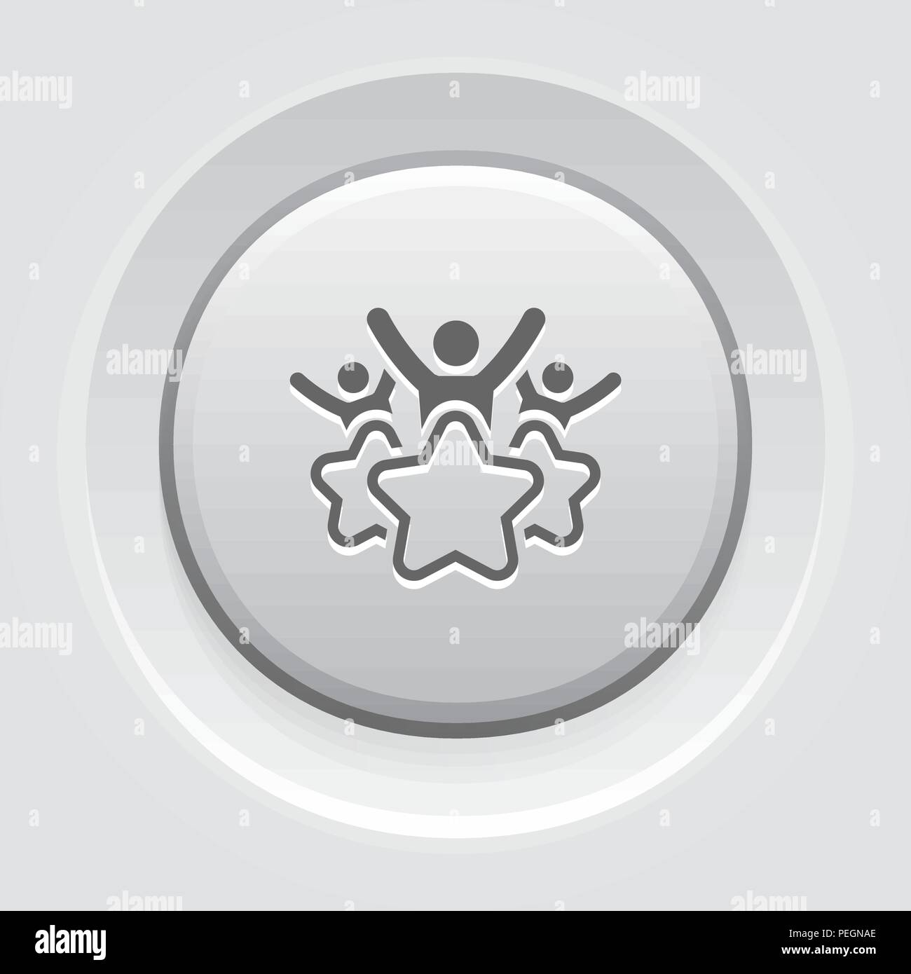 L'icône de la ligne de l'expérience client. Illustration de Vecteur