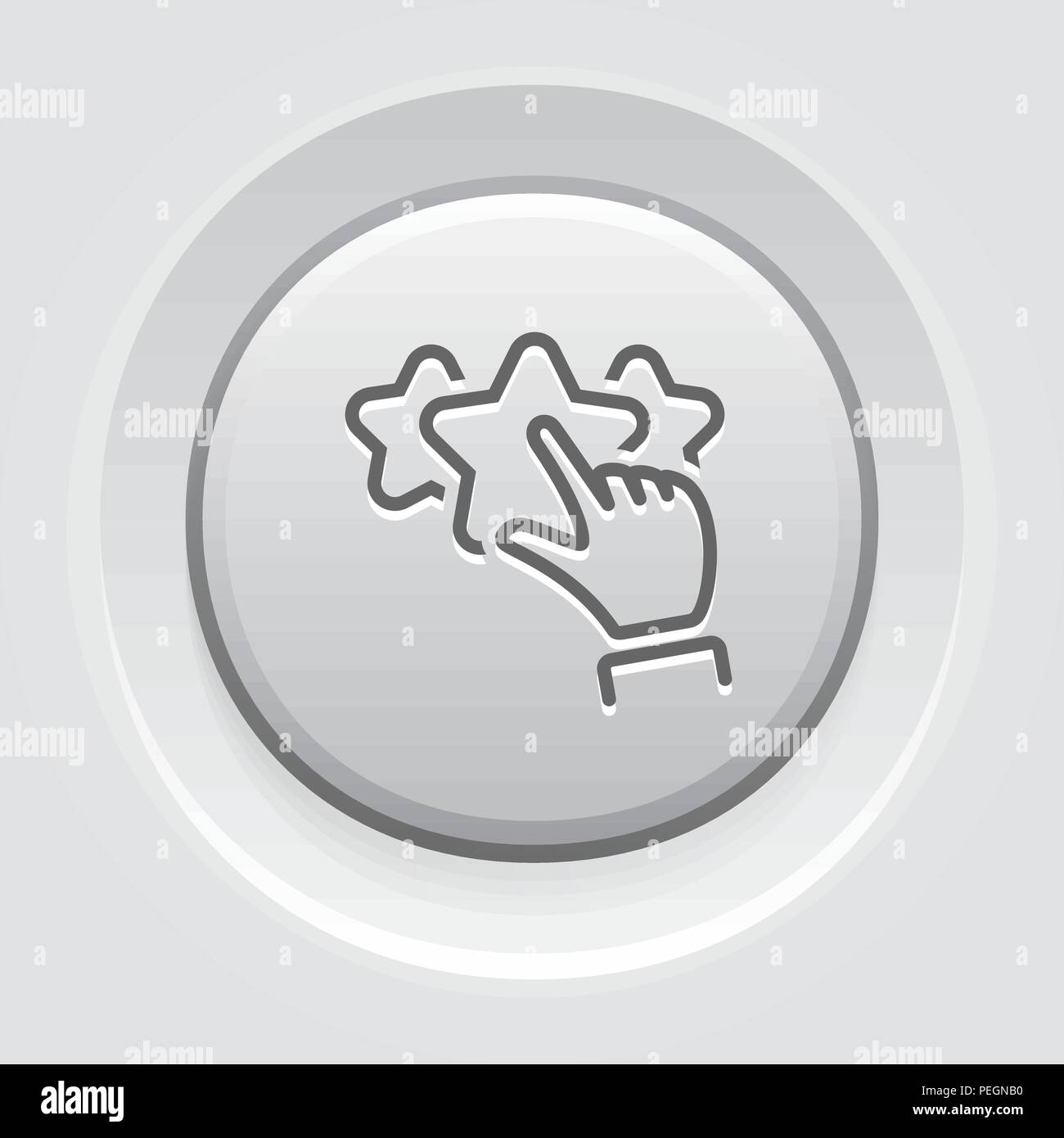 Évaluation de la clientèle icône Ligne. Illustration de Vecteur