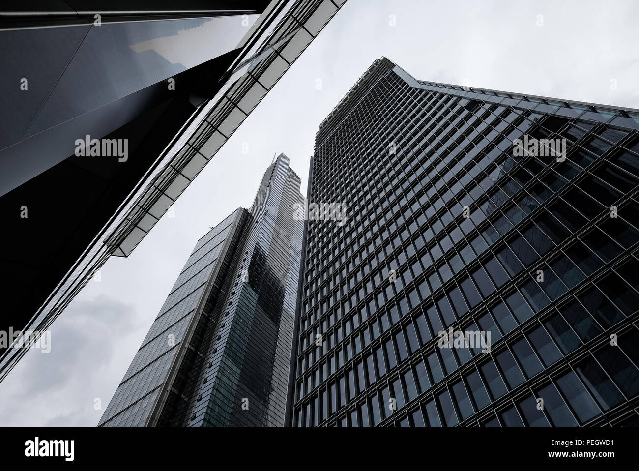 L'architecture moderne des gratte-ciel, du quartier financier, du centre de Londres, Angleterre Banque D'Images