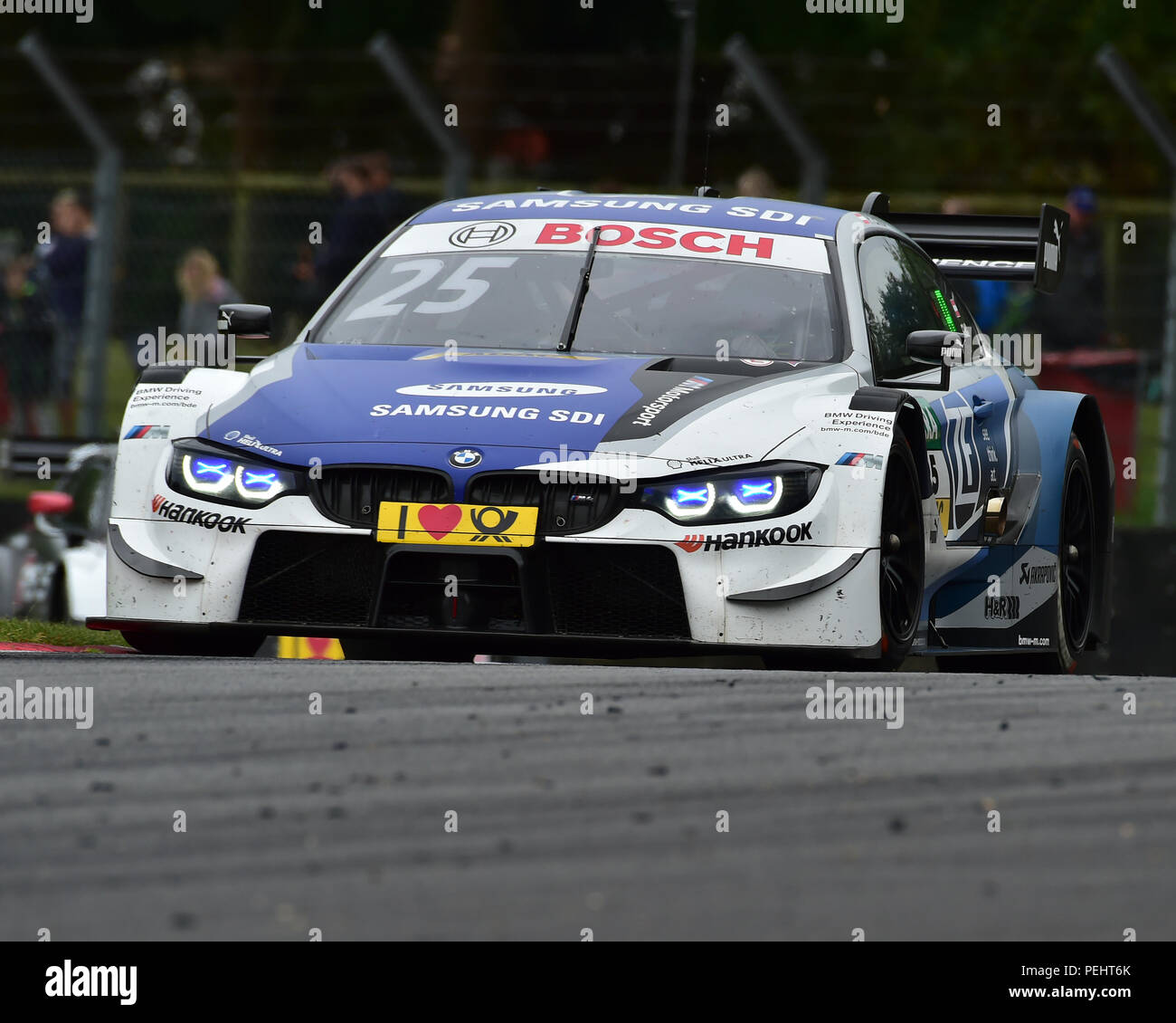 Philipp Eng, BMW M4 DTM, réunion de courses DTM, Deutsche Tourenwagen Masters, Grand Prix, Brands Hatch, Kent, Angleterre, 11e 12 août 2018. Autos Banque D'Images