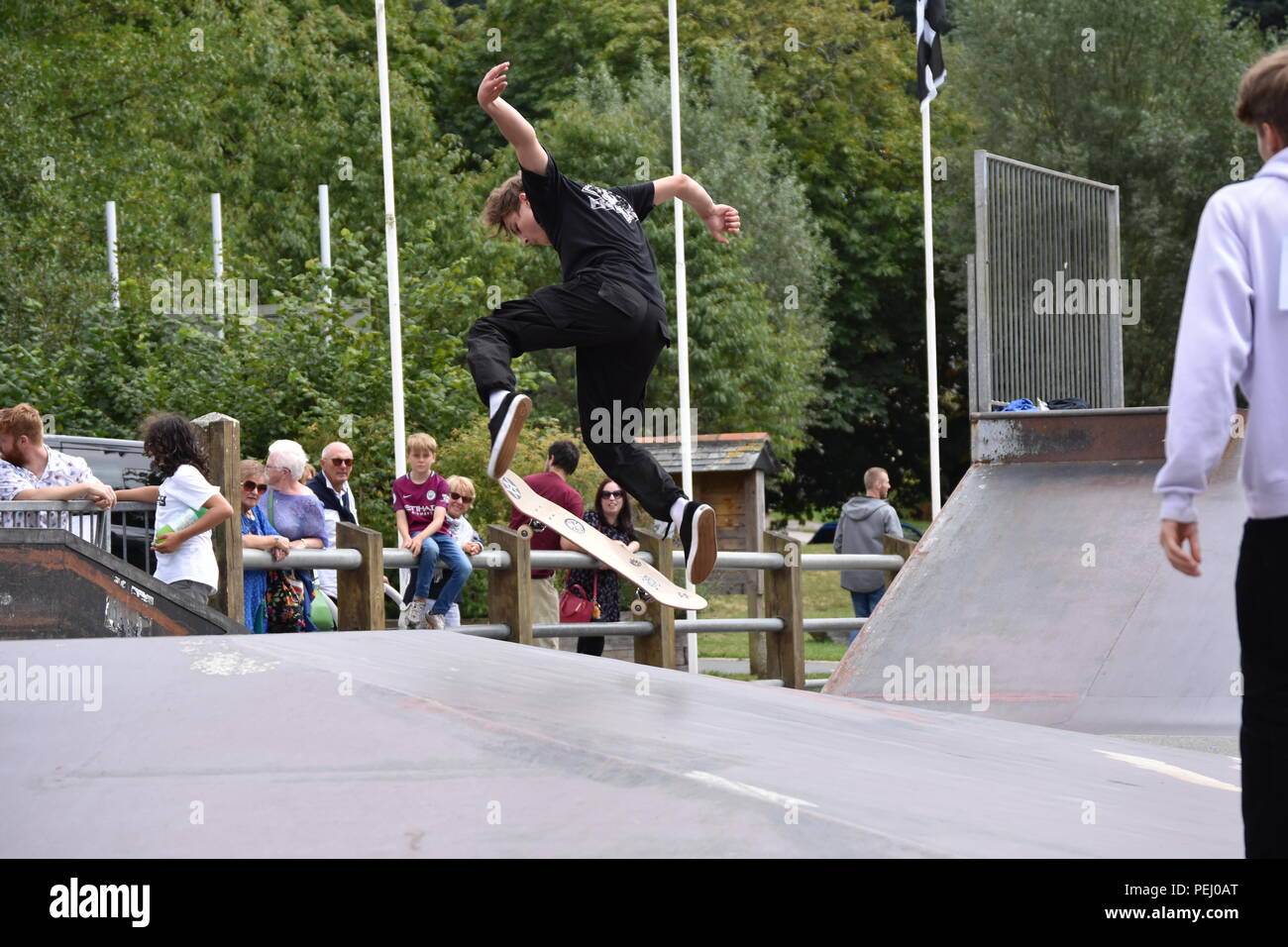 Skate Jam Skate park la concurrence Banque D'Images