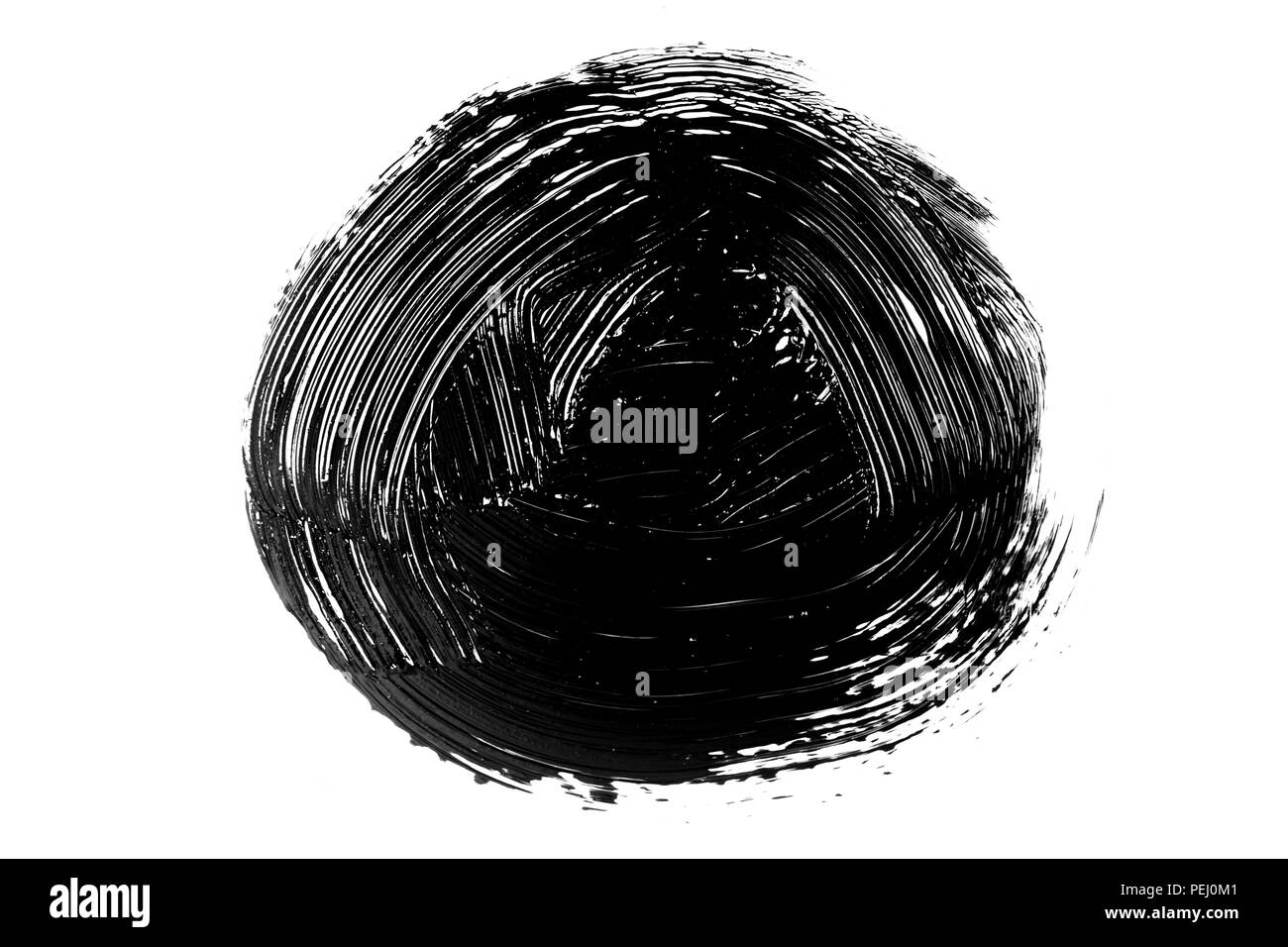 Abstract grunge brush stroke faite avec du jeu peinture acrylique, isolé sur blanc. Parfait pour votre conception. Banque D'Images