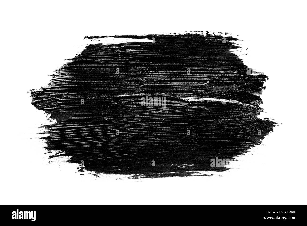 Abstract grunge brush stroke faite avec du jeu peinture acrylique, isolé sur blanc. Parfait pour votre conception. Banque D'Images