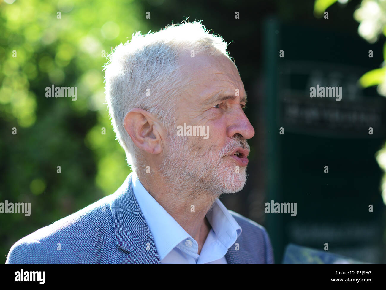 La chef du parti du travail MP 2018 Jeremy Corbyn Banque D'Images