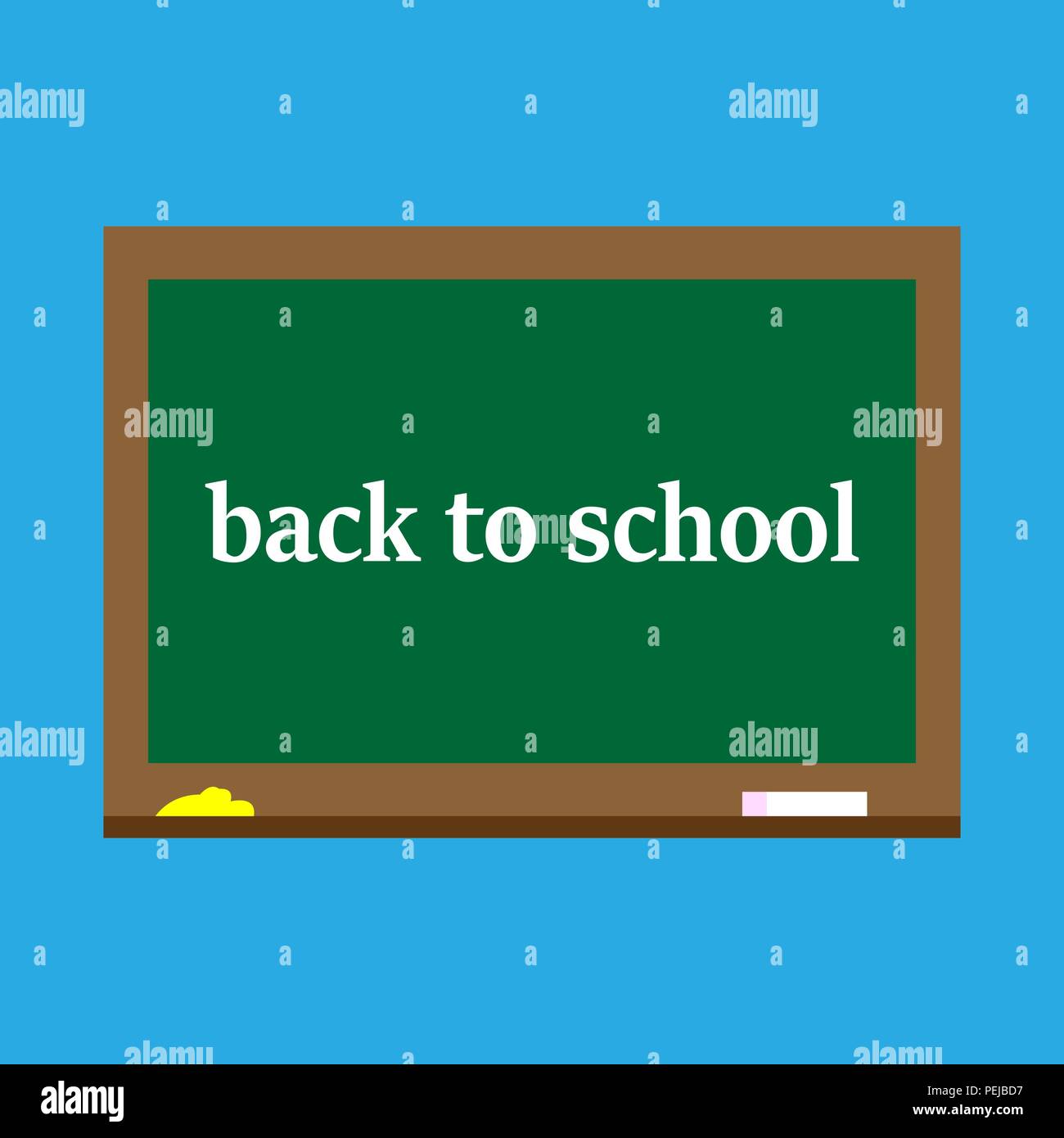 Retour à l'école, tableau noir Illustration de Vecteur