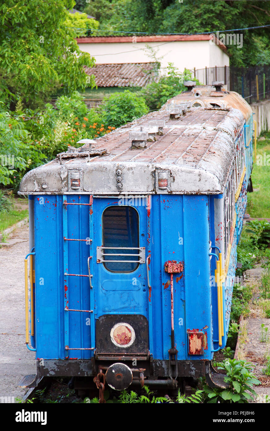 Chemin de fer pour enfants abandonnés dans la région de Transcarpathie, Uzhgorod, Ukraine Banque D'Images