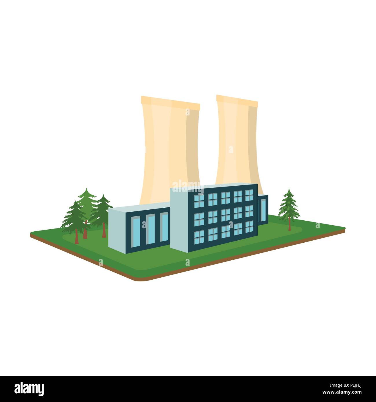 L'usine métallurgique. Factory et de l'industrie seule icône de style cartoon vector illustration isométrique stock symbol . Illustration de Vecteur
