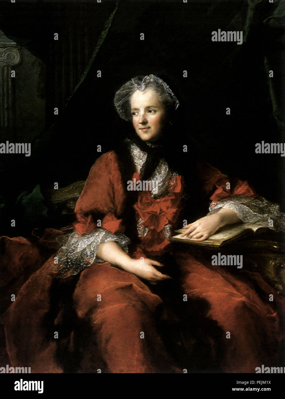 La Reine Marie Leczinska, Jean-Marc Nattier, 1748 Banque D'Images