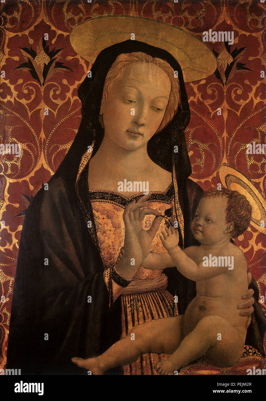 Vierge et l'enfant, Veneziano, Domenico Banque D'Images
