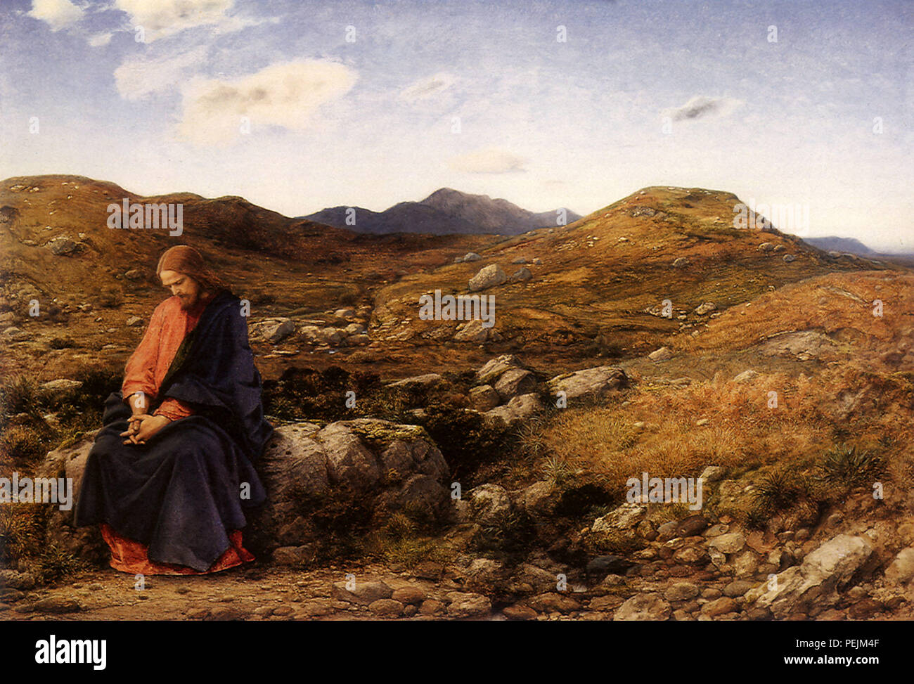 L'homme de douleur, William Dyce Banque D'Images