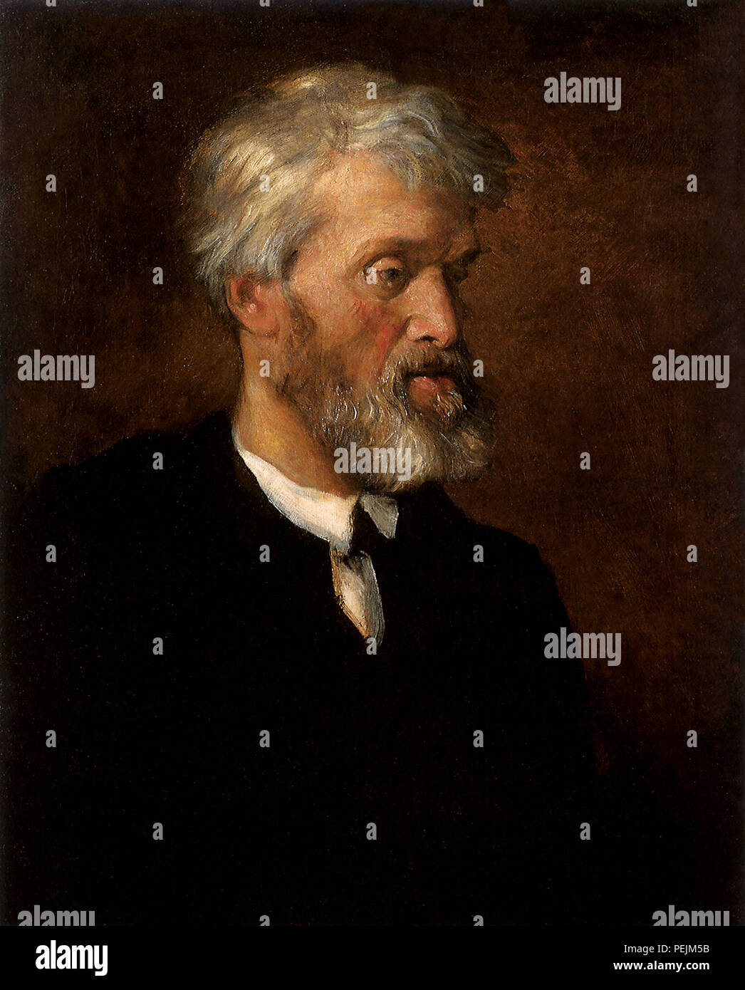 Portrait de Thomas Carlyle, Watts, George Frederic Banque D'Images