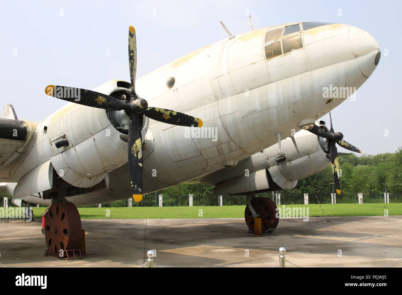 Curtiss C-46 à l'affiche au Musée de l'Aviation Civile, Beijing, Chine Banque D'Images