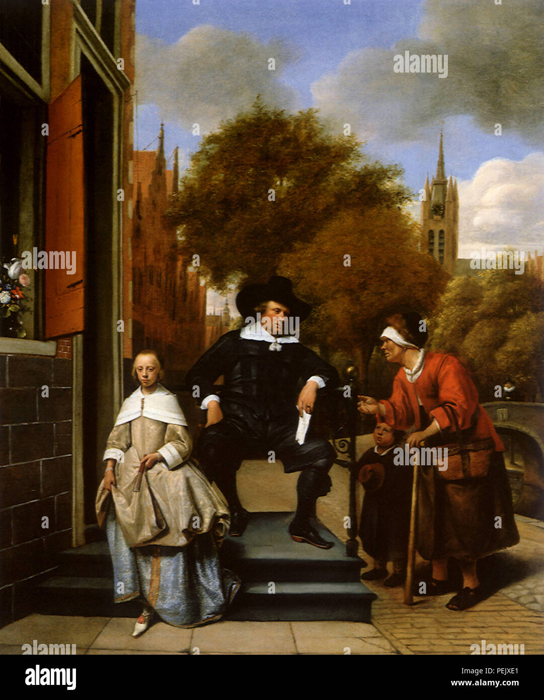 Bourgeois de Delft, Jan Steen, Banque D'Images