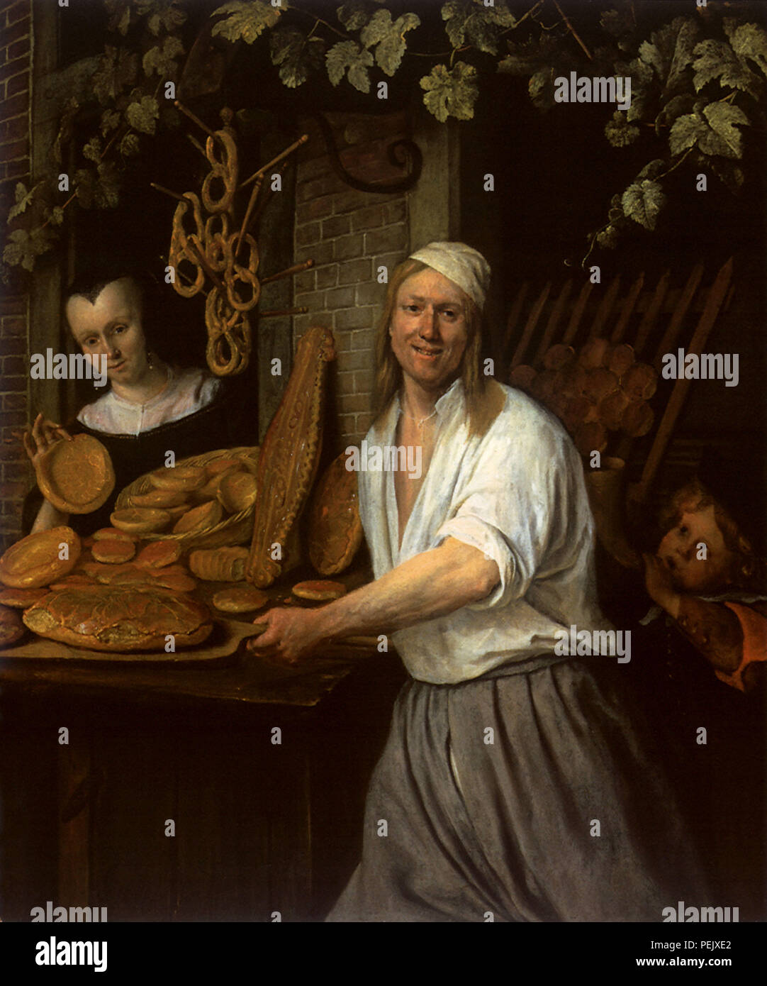 Baker et épouse, Jan Steen, Banque D'Images