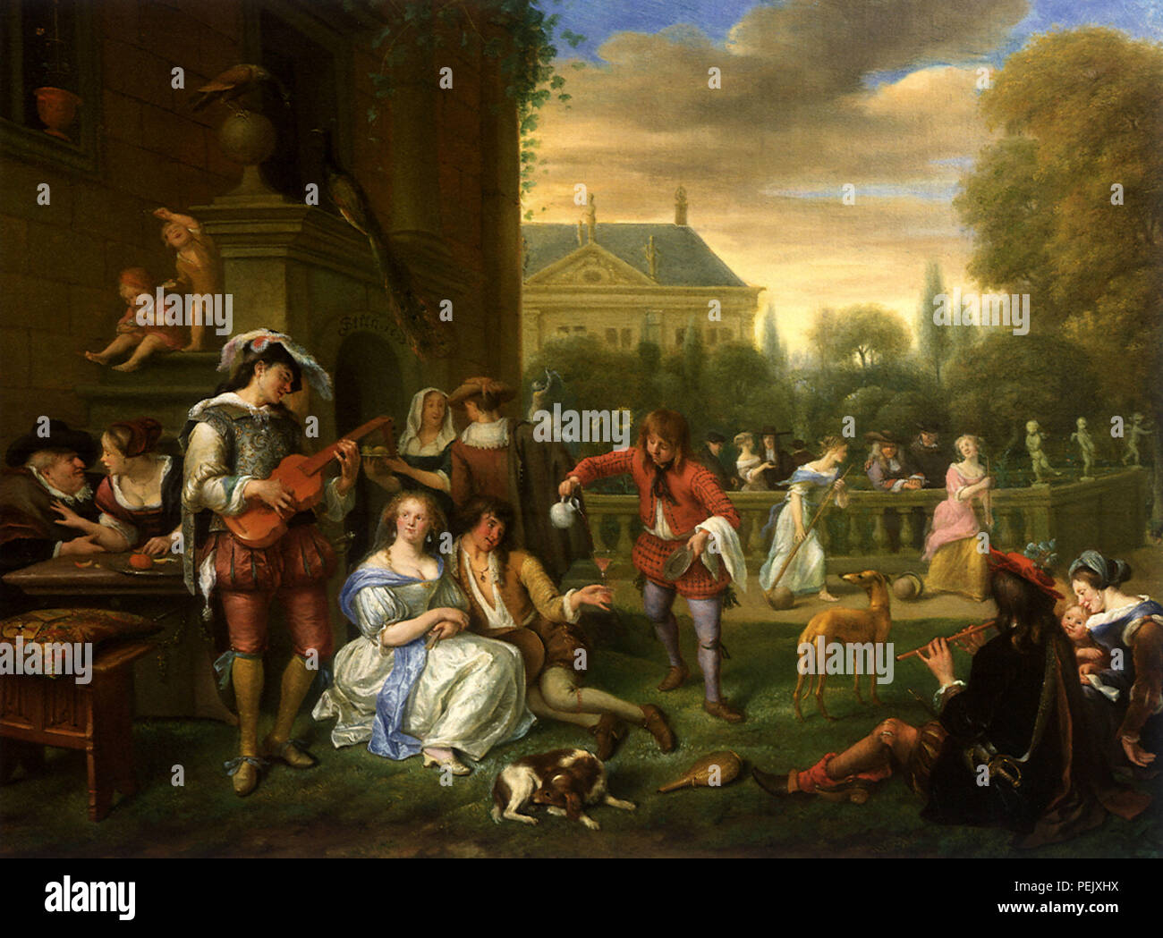 Garden Party, Steen, Jan Banque D'Images