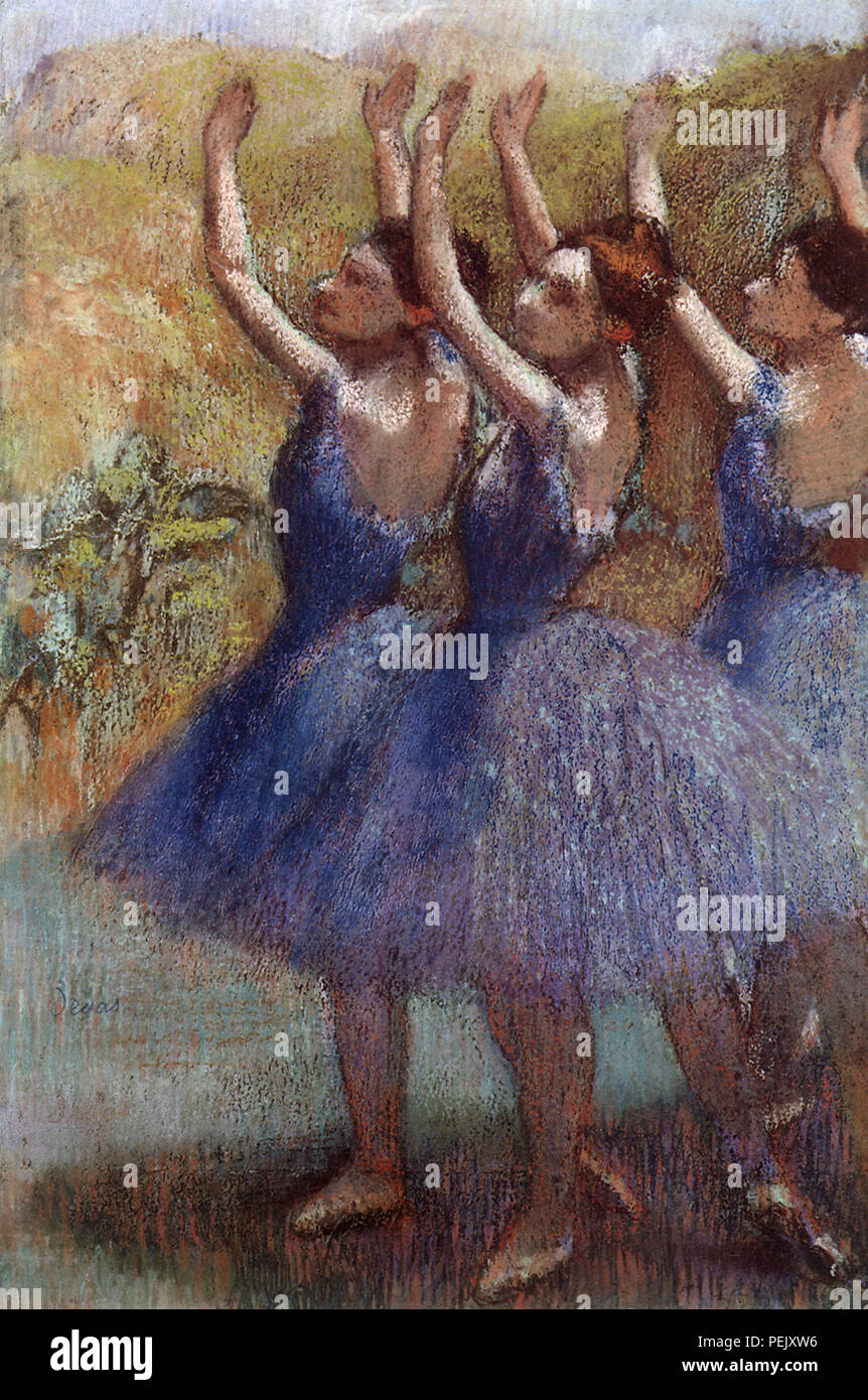 Ballerines sur scène, Degas, Edgar Banque D'Images