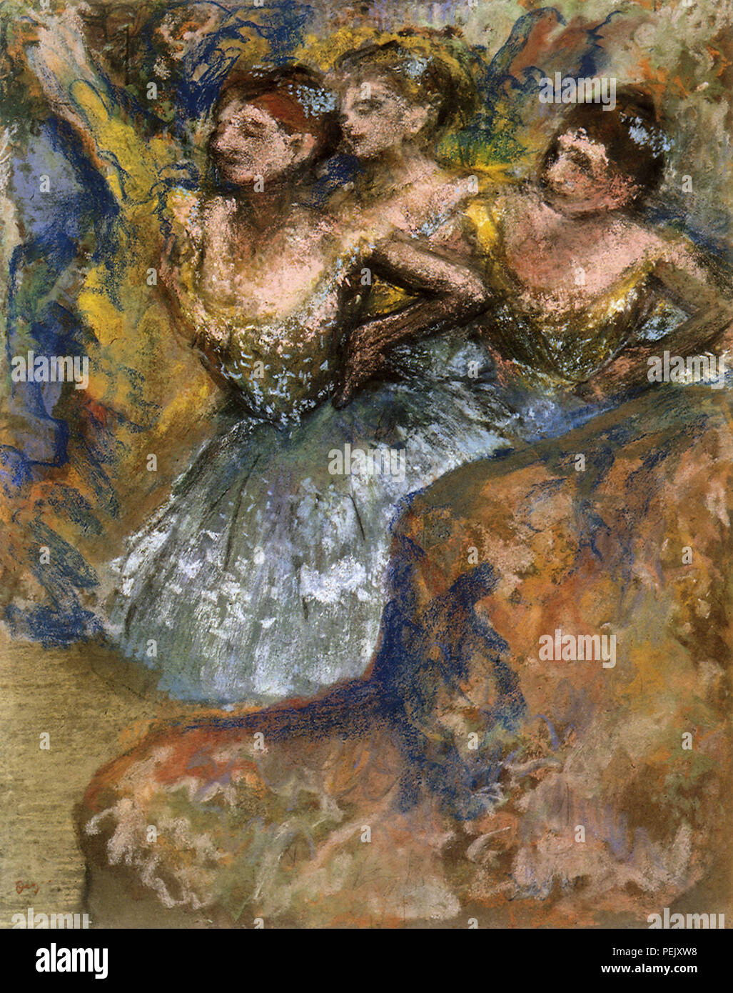 Trois danseurs, Degas, Edgar Banque D'Images