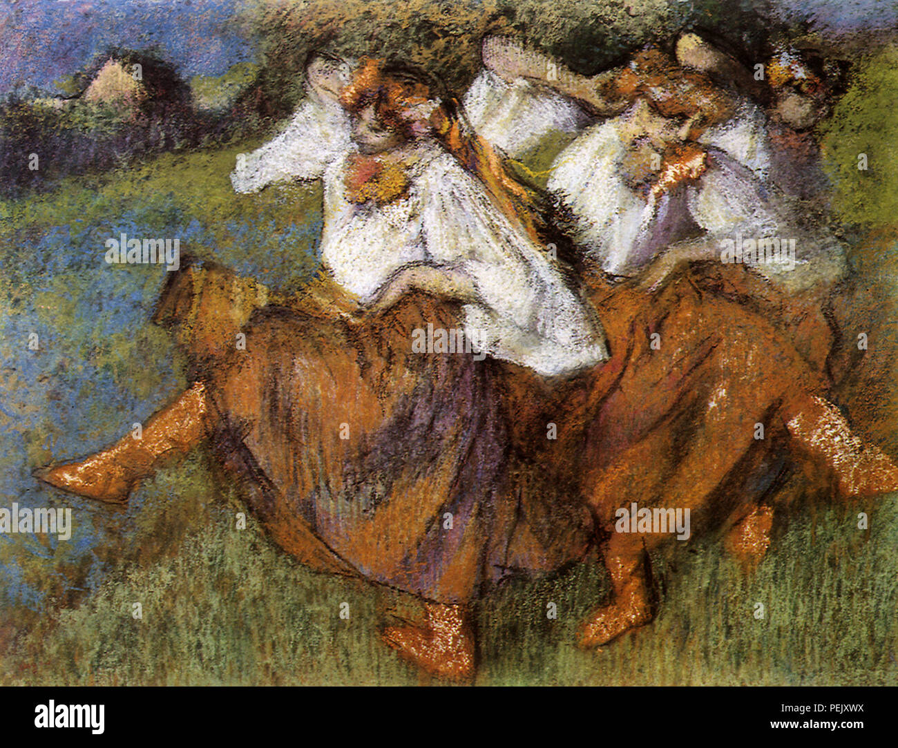 Les danseurs russes, Degas, Edgar Banque D'Images