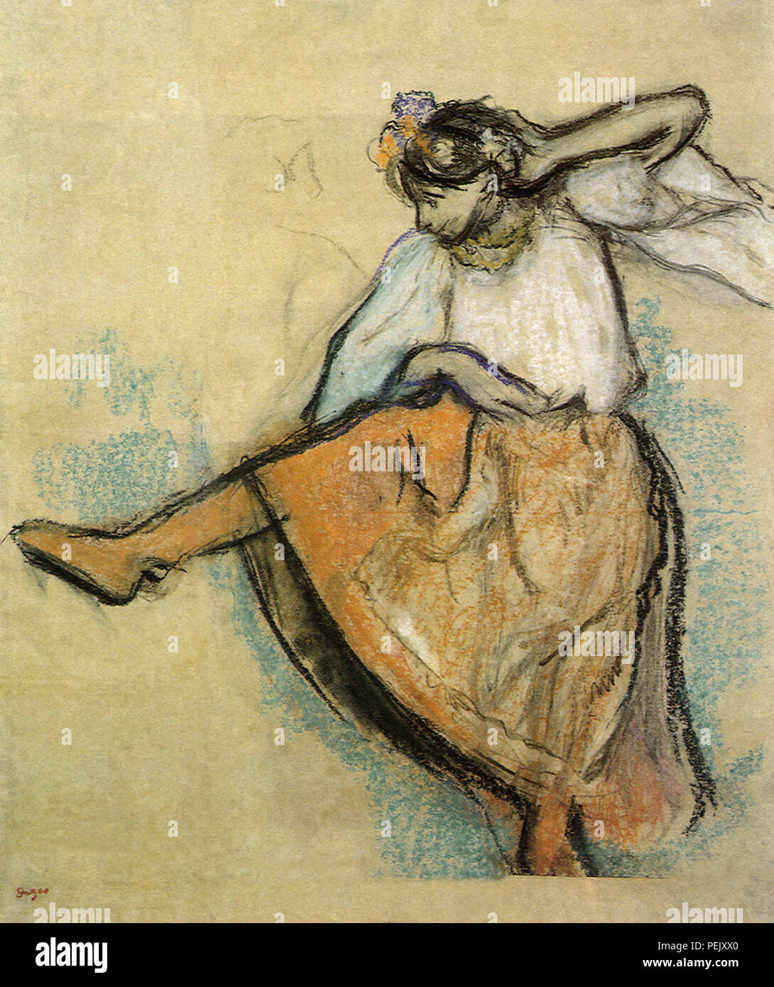 Danseuse Russe, Degas, Edgar Banque D'Images