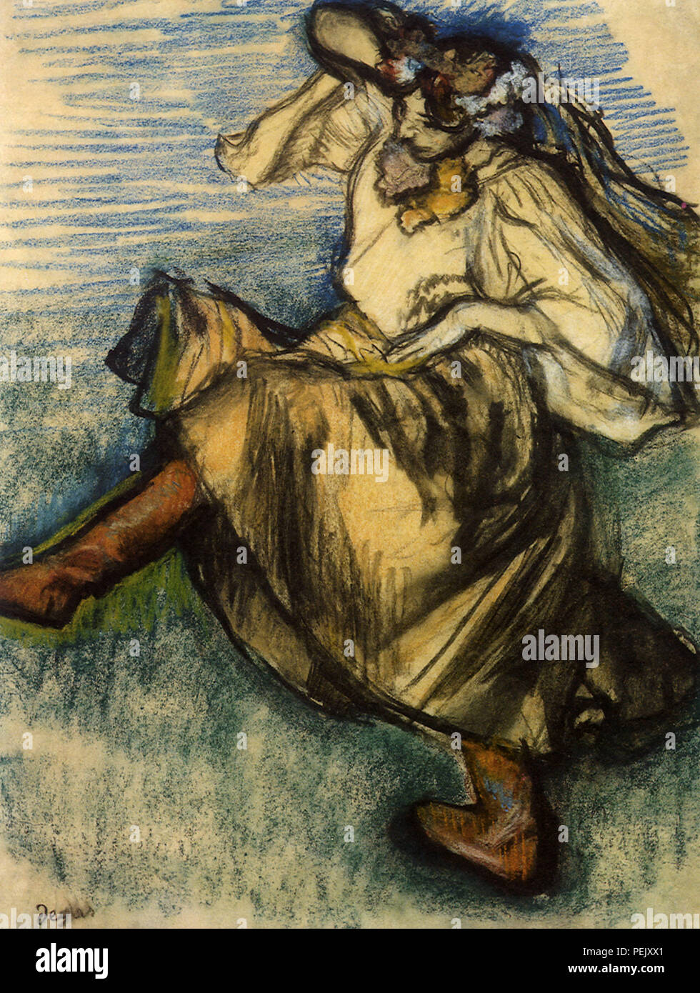 Danseuse Russe, Degas, Edgar Banque D'Images