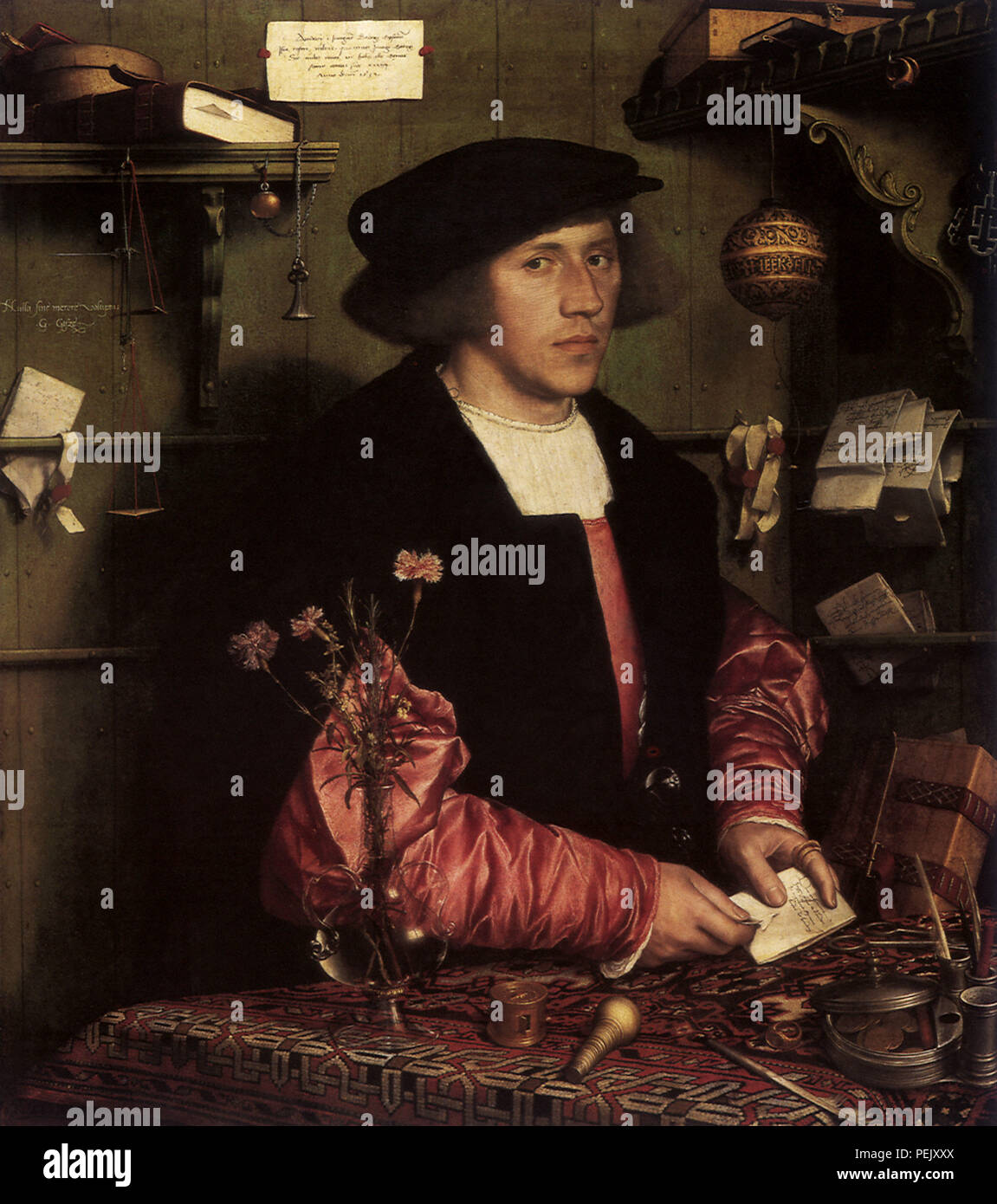Georg Gisze, Holbein, Hans, le jeune Banque D'Images