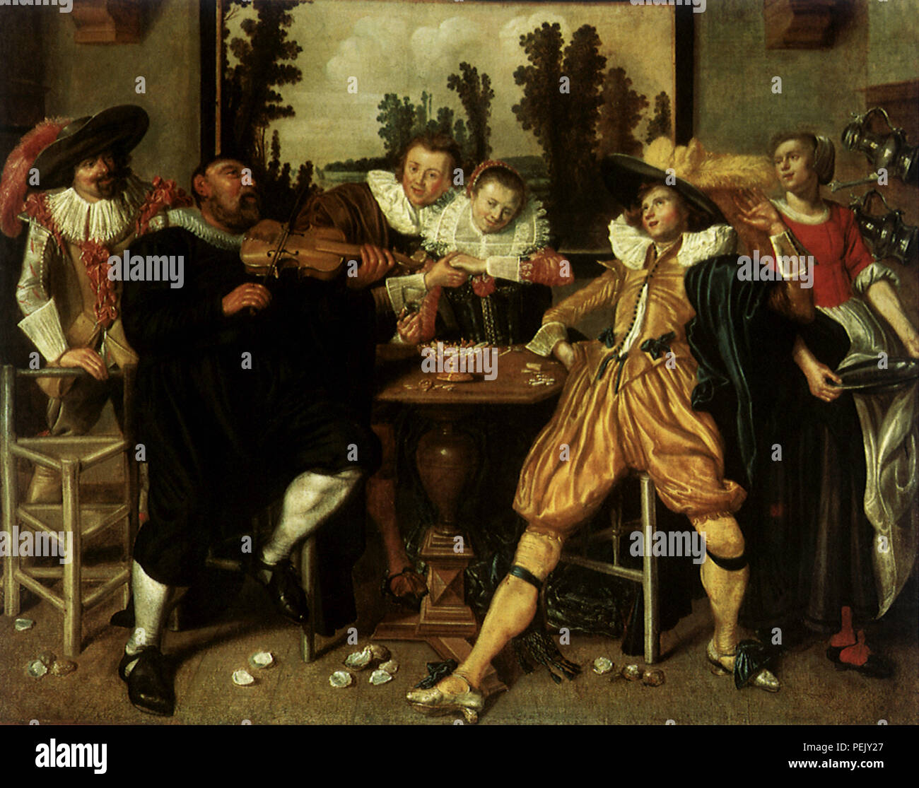 Merry Company, Buytewech, Willem Pietersz. Banque D'Images