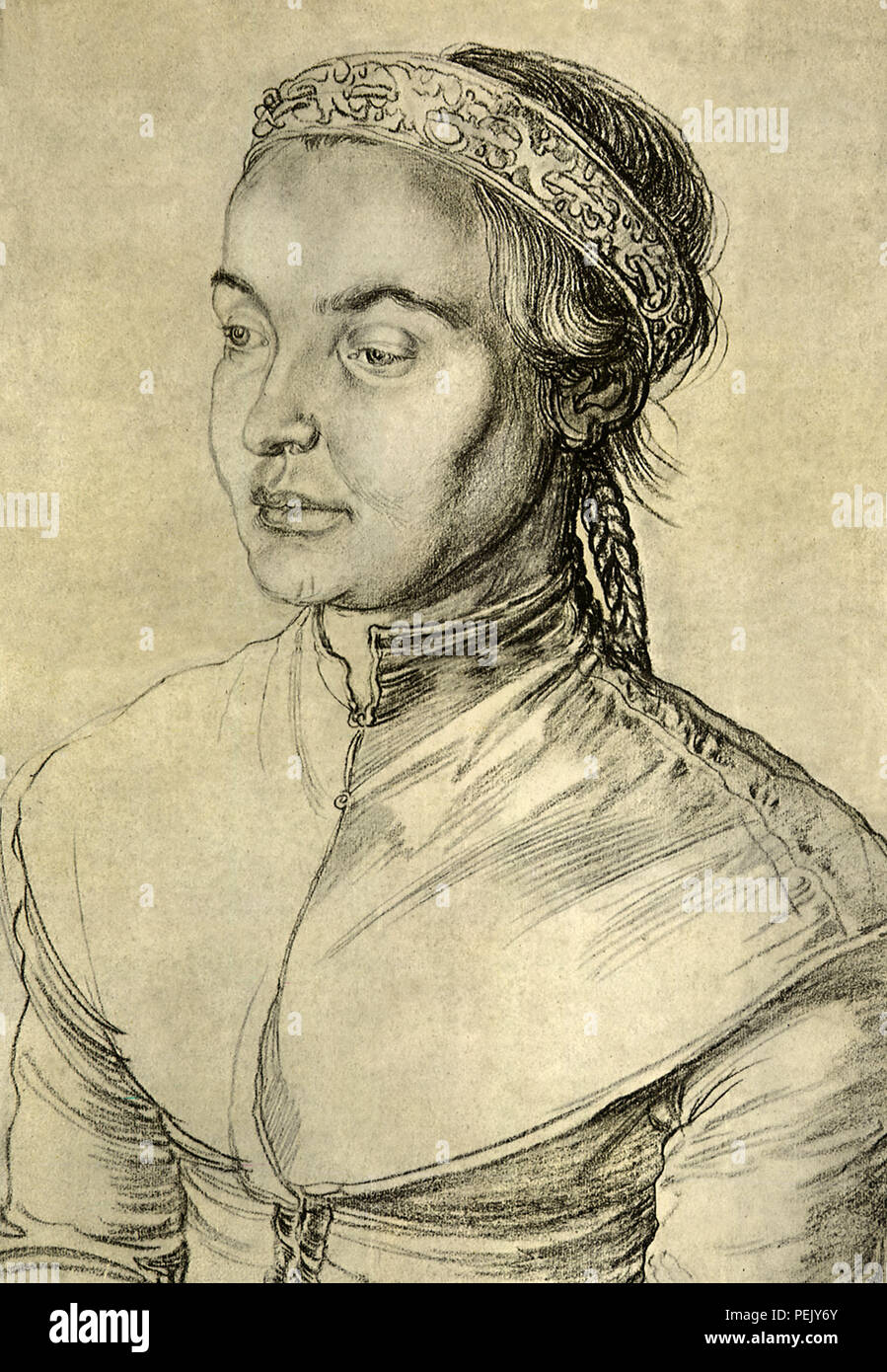 Portrait d'une jeune fille, Dürer, Albrecht Banque D'Images