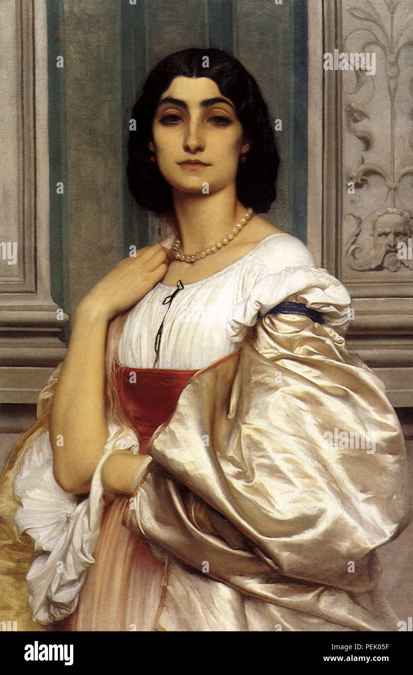 Femme romaine, Leighton, Frederic Banque D'Images
