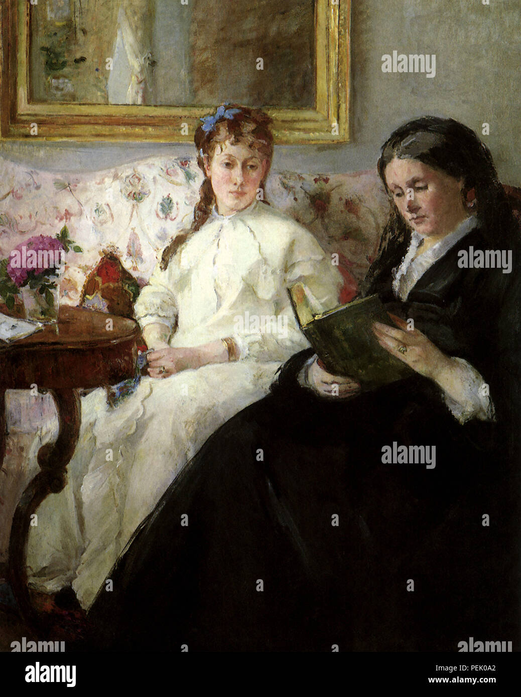La mère et la soeur de l'artiste, Morisot, Berthe Banque D'Images