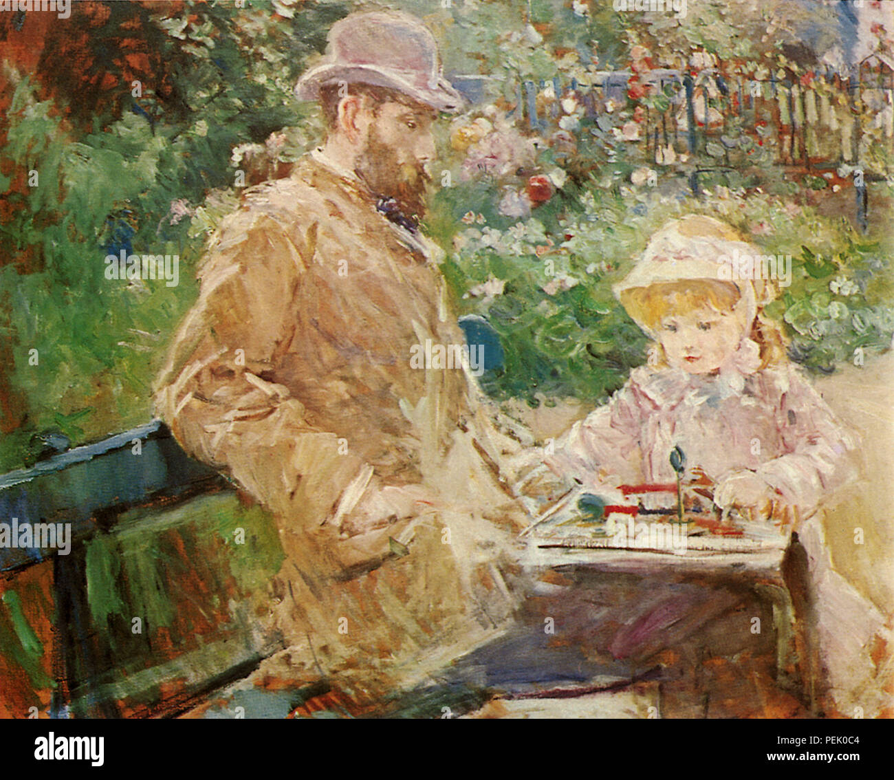 La fille d'Eugène Manet, Morisot, Berthe Banque D'Images