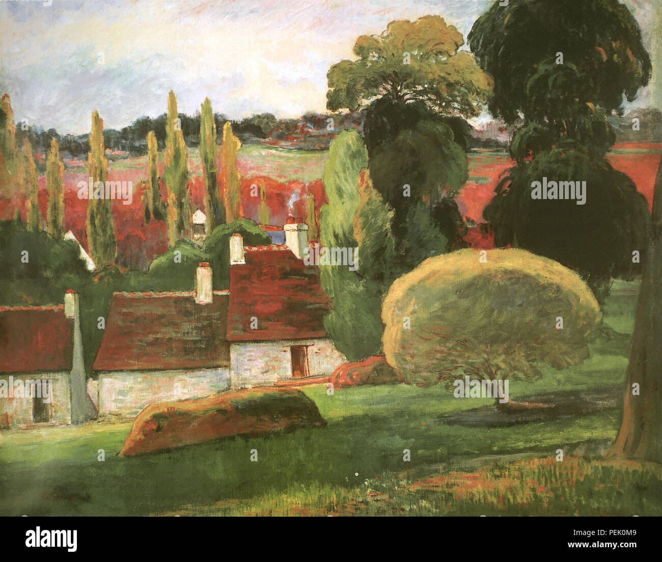 Une ferme en Bretagne, Gauguin, Paul Banque D'Images