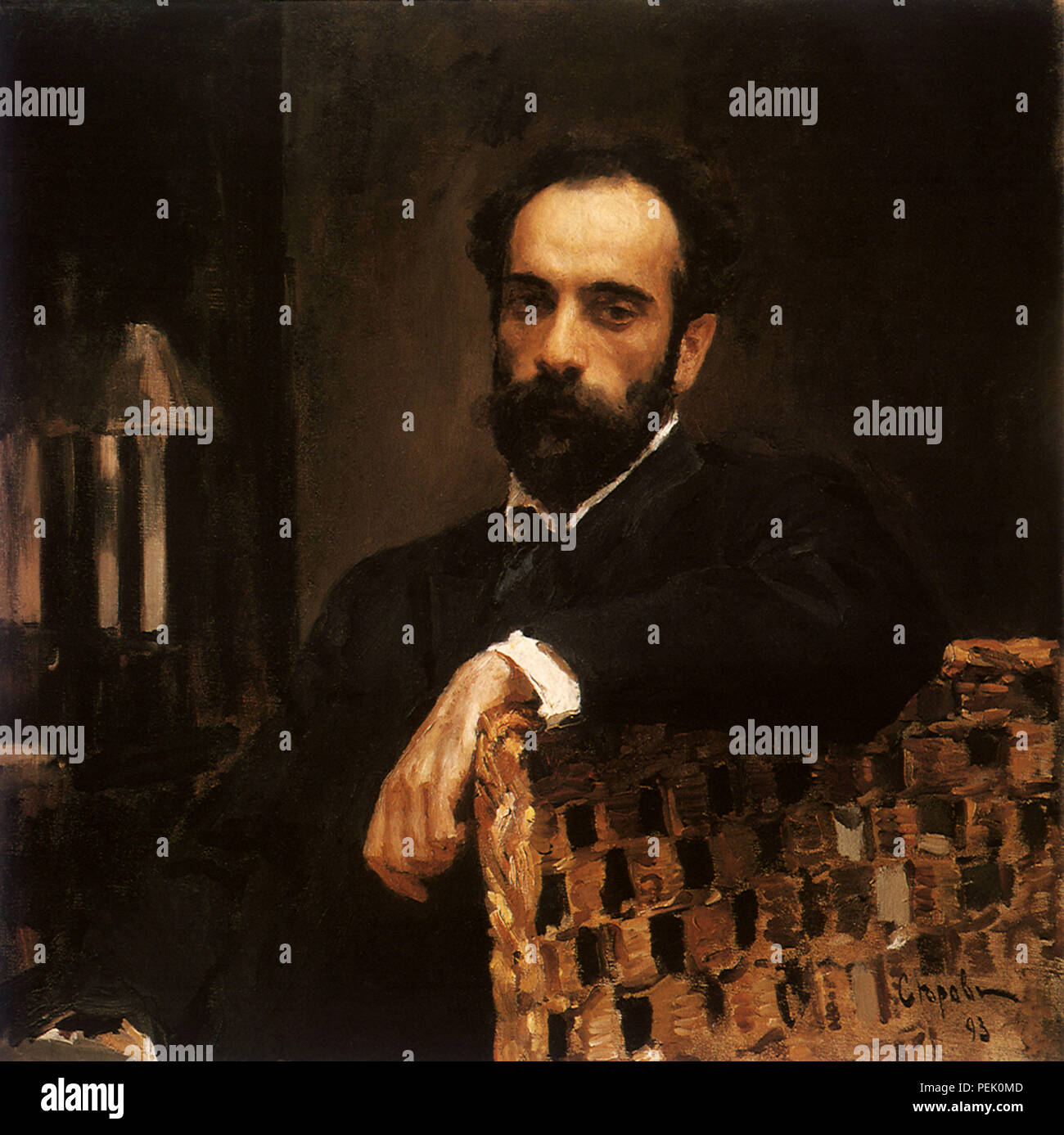 Portrait d'un peintre, Serov, Valentin Alexandrovitch Banque D'Images