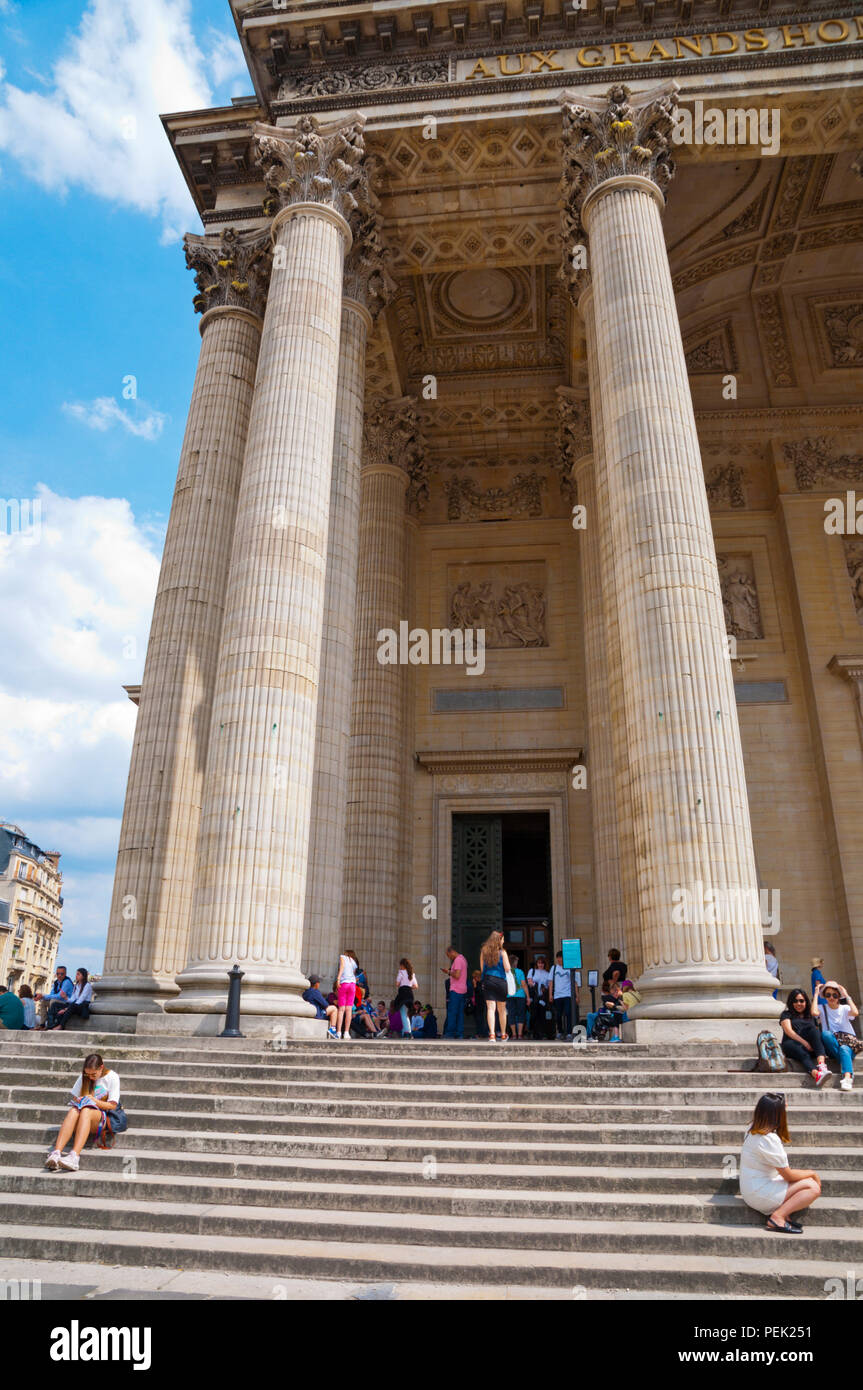 Panthéon, Place du Panthéon, Sorbonne, Paris, France Banque D'Images