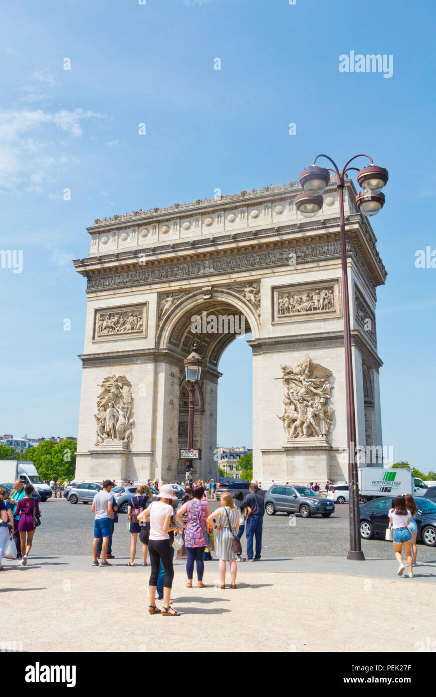 Arc de Triomphe de l'Etoile, Place Charles de Gaulle, Paris, France Banque D'Images