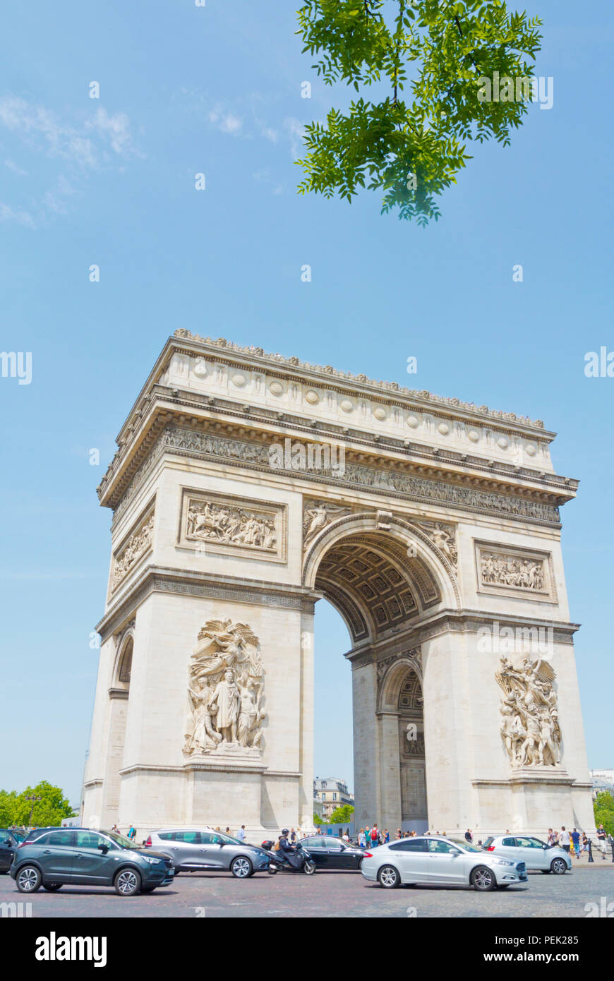 Arc de Triomphe de l'Etoile, Place Charles de Gaulle, Paris, France Banque D'Images